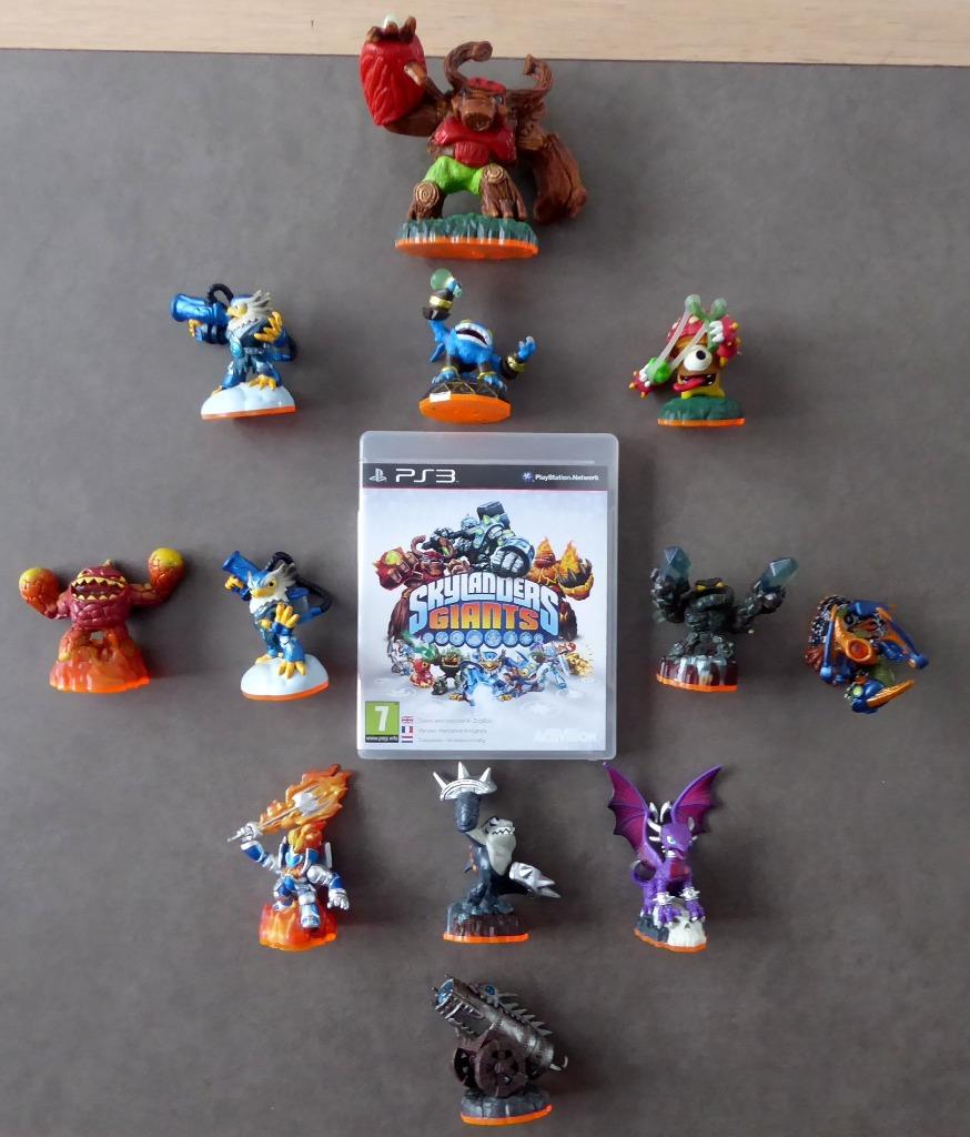 Lot Skylanders Giants : Jeu Ps3+12 Skylanders - 2012, Enlèvement ou Envoi, Utilisé