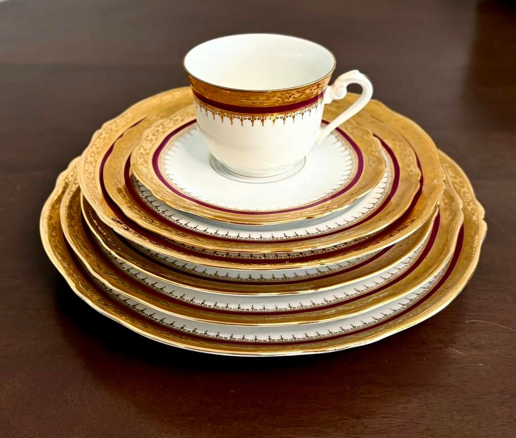 Magnifique ensemble de 7 pièces de Limoges France, Enlèvement