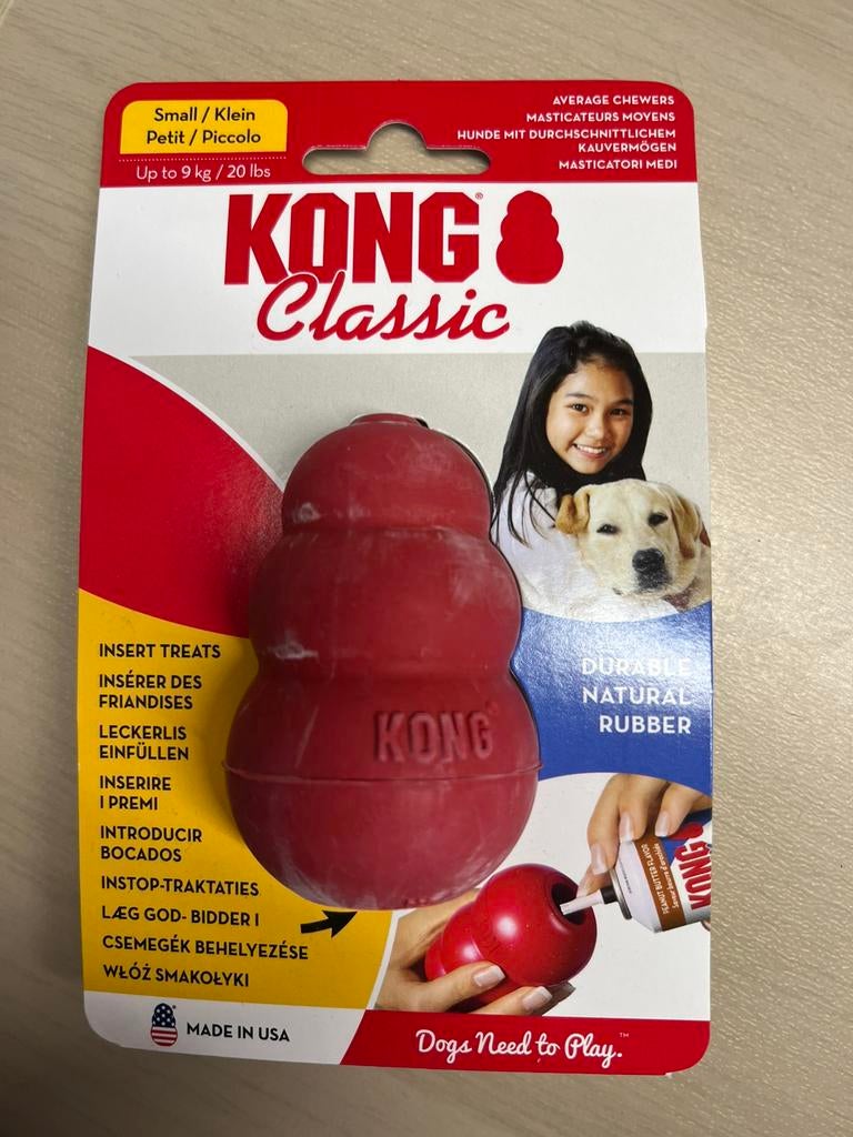 Kong classic S NIEUW, Dieren en Toebehoren, Hondenspeelgoed, Nieuw, Ophalen