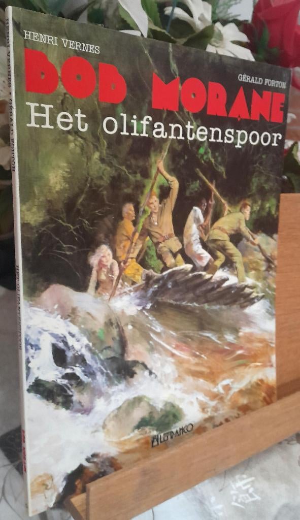 bob morane nr 6 het olifantenspoor  1ste en enige druk, Livres, Henri vernes  Gerals forton, Une BD, Comme neuf, Envoi