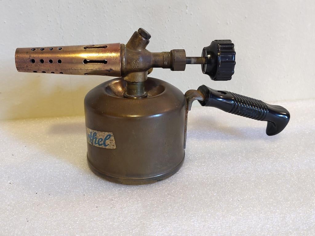 Vintage Duitse messing benzinebrander G. Barthel, Antiek en Kunst, Ophalen of Verzenden