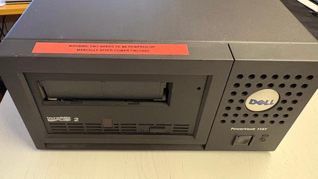 Dell Powervault 110T LTO2, Ophalen