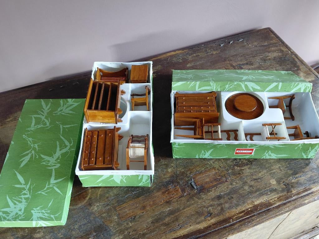 Vintage zweedse miniatuur meubelen, Enlèvement ou Envoi