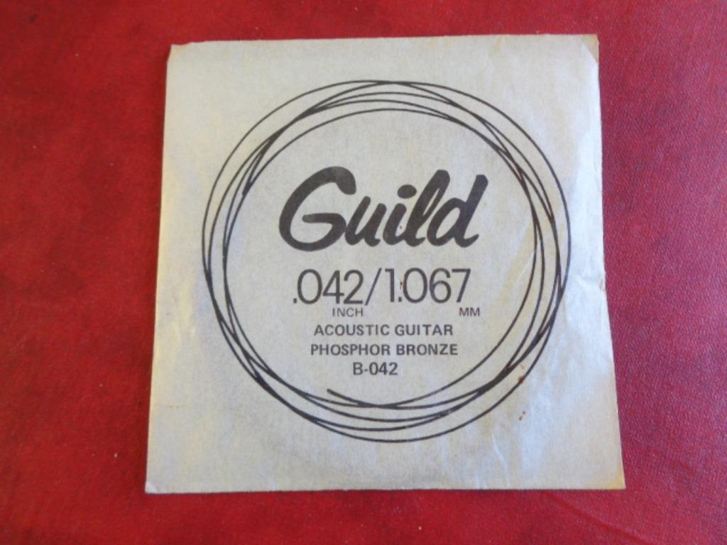 Cordes Pour Guitare Acoustique." à l'unité". Guild le lot 9P, Enlèvement ou Envoi, Comme neuf, Autres instruments