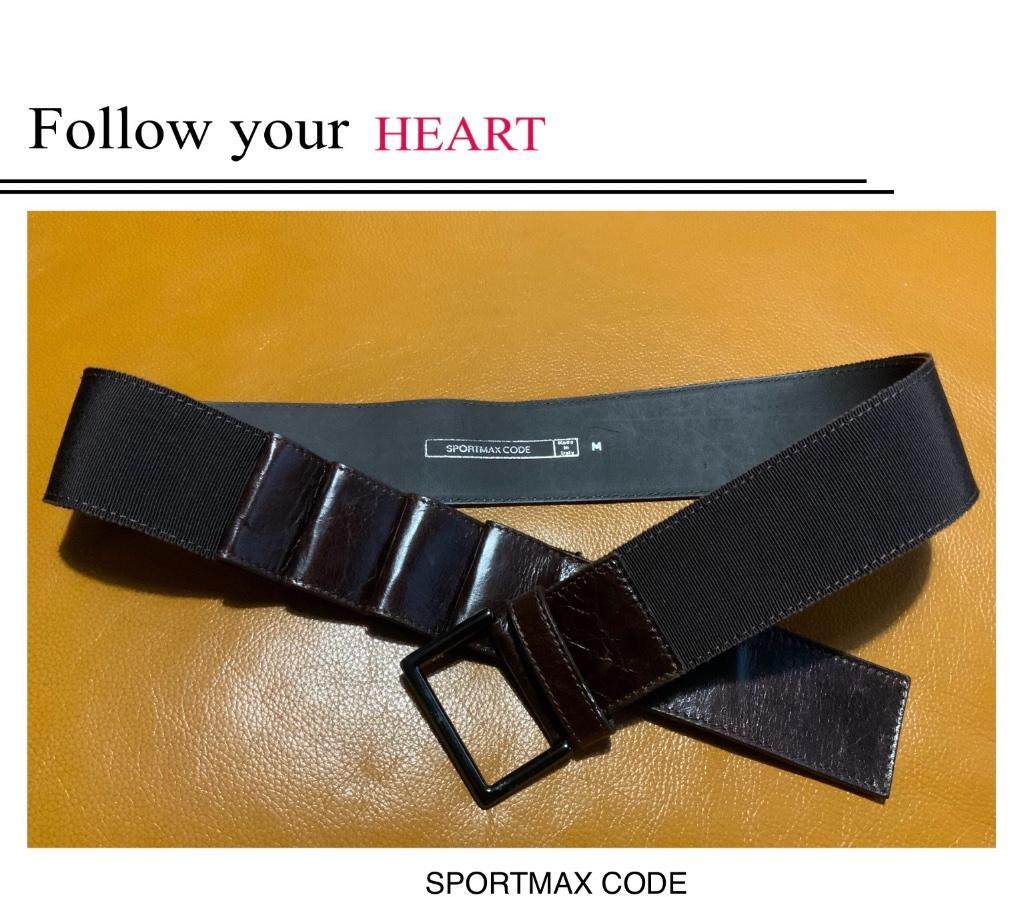 Ceinture SportMax Code - Bi-matières, SportMax, Cuir véritable, Enlèvement ou Envoi, Comme neuf