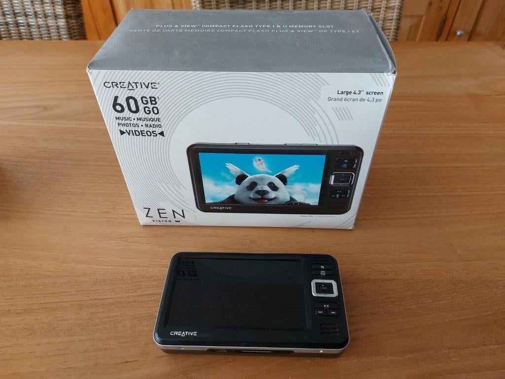 Creative Zen Vision W. Mp4 speler   60 gb, Ophalen, Creative