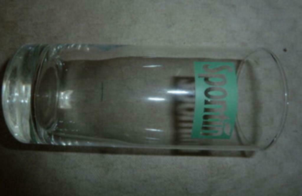 #M water / limonade glas SPONTIN, Ophalen of Verzenden, Nieuw, Frisdrankglas