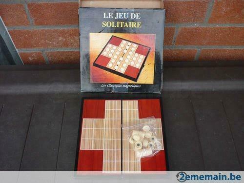 Jeu de société - Le jeu de solitaire magnétique, Ophalen of Verzenden, Gebruikt