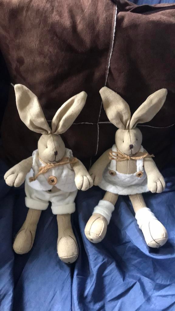 Déco lapins de Pâques 29 cm H, Divers, Comme neuf