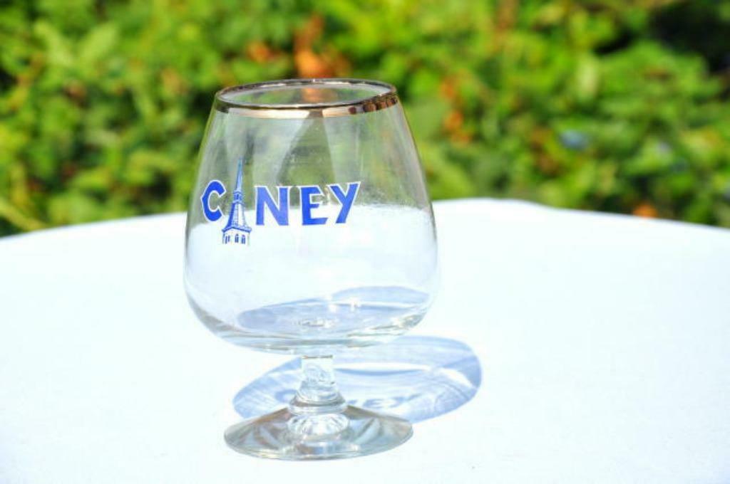 § verre sur pied ciney 25 cl, Enlèvement ou Envoi, Comme neuf, Verre ou Verres, Autres marques