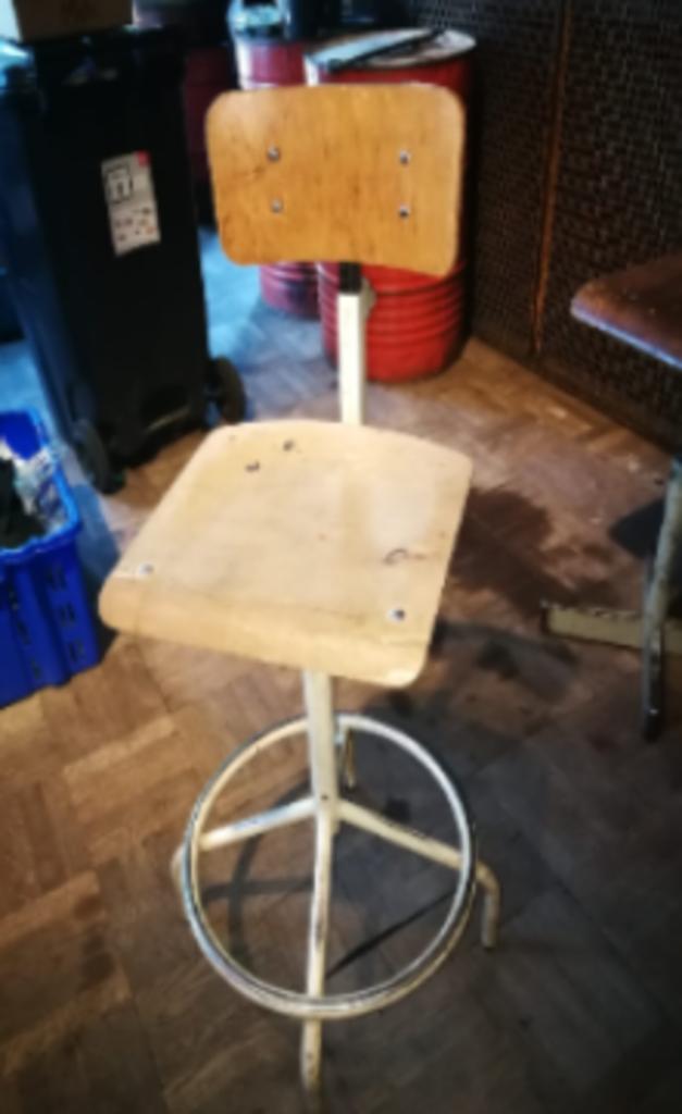 Vintage krukken, 3 tabourets, Utilisé, Bois, Enlèvement