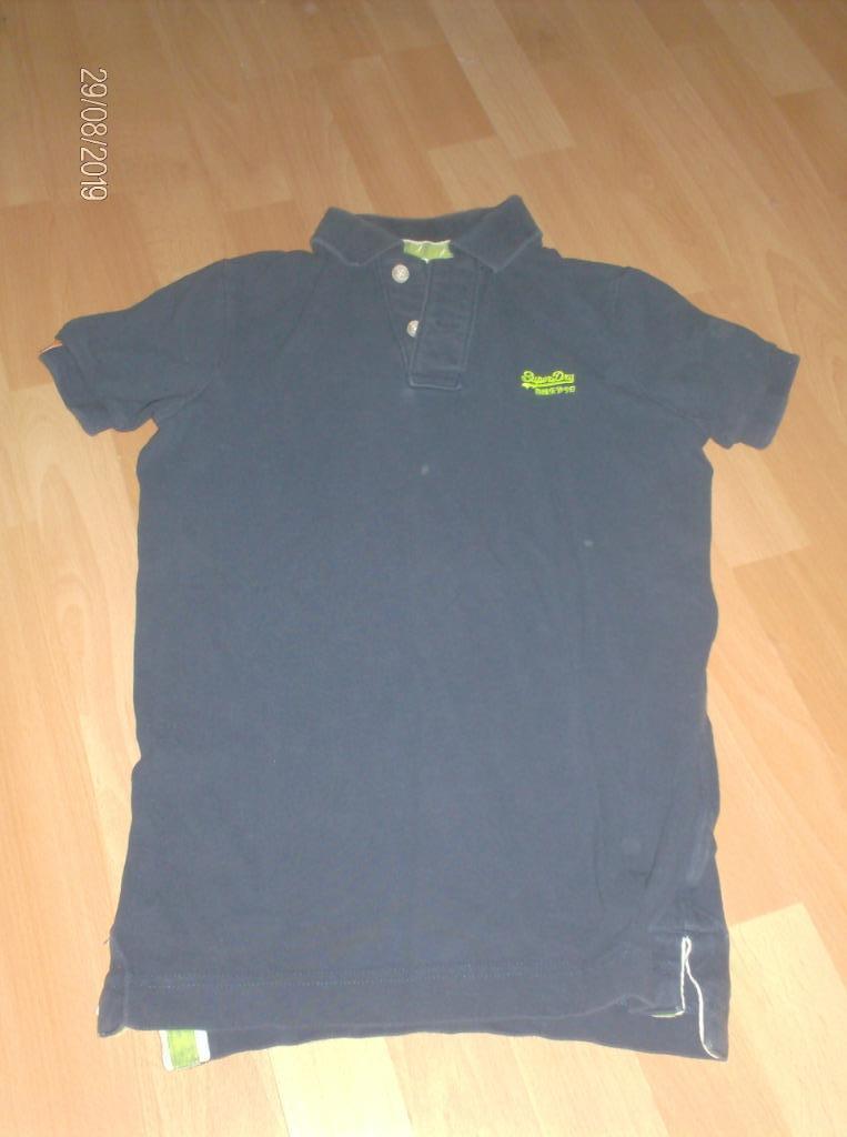 Polo blauw merk superdry – maat xs, Enlèvement ou Envoi, Porté, Bleu, Taille 46 (S) ou plus petite