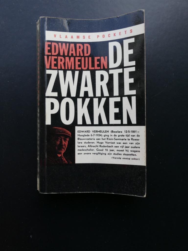 Boek, De zwarte pokken, Edward Vermeulen, Gelezen, België, Ophalen of Verzenden, Edward vermeulen