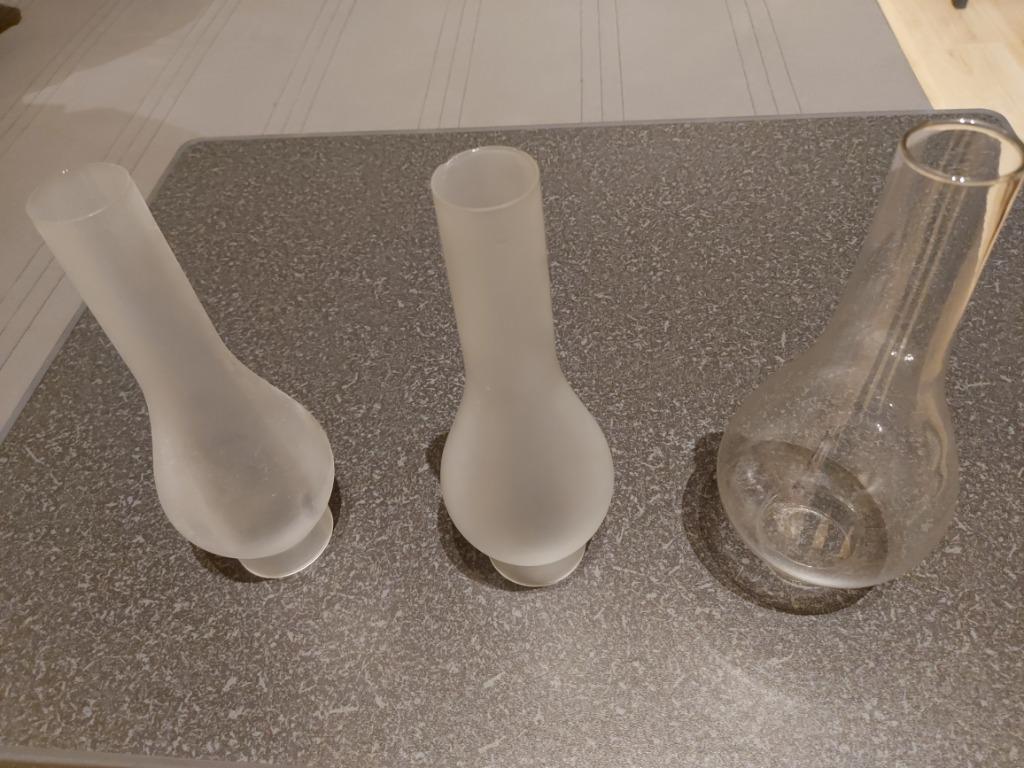 GLAZEN STOLP VOOR OP OLIELAMP, Maison & Meubles, Accessoires pour la Maison | Cloches, Utilisé, Enlèvement