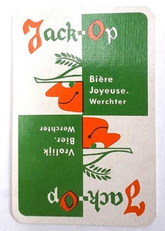 Jack-Op Bier boekje speelkaarten Brouwerij Werchter 1967, Verzamelen, Ophalen of Verzenden, Nieuw, Speelkaart(en)