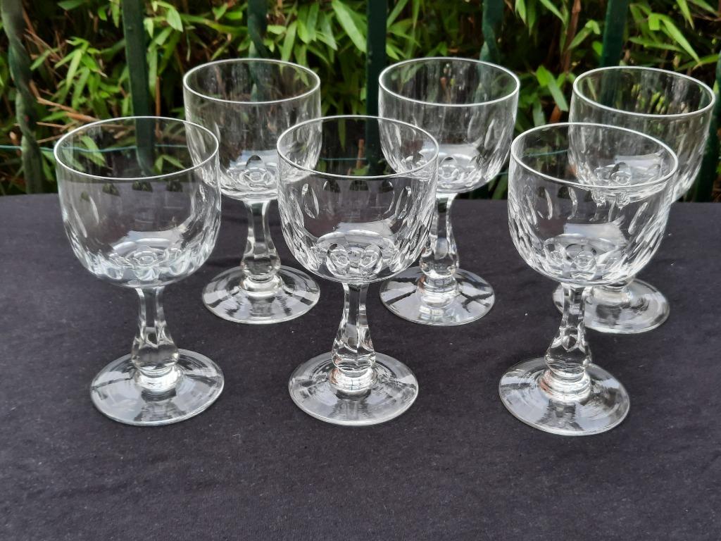 VSL, cristal taillé ancien (derby) 6 verres., Enlèvement ou Envoi