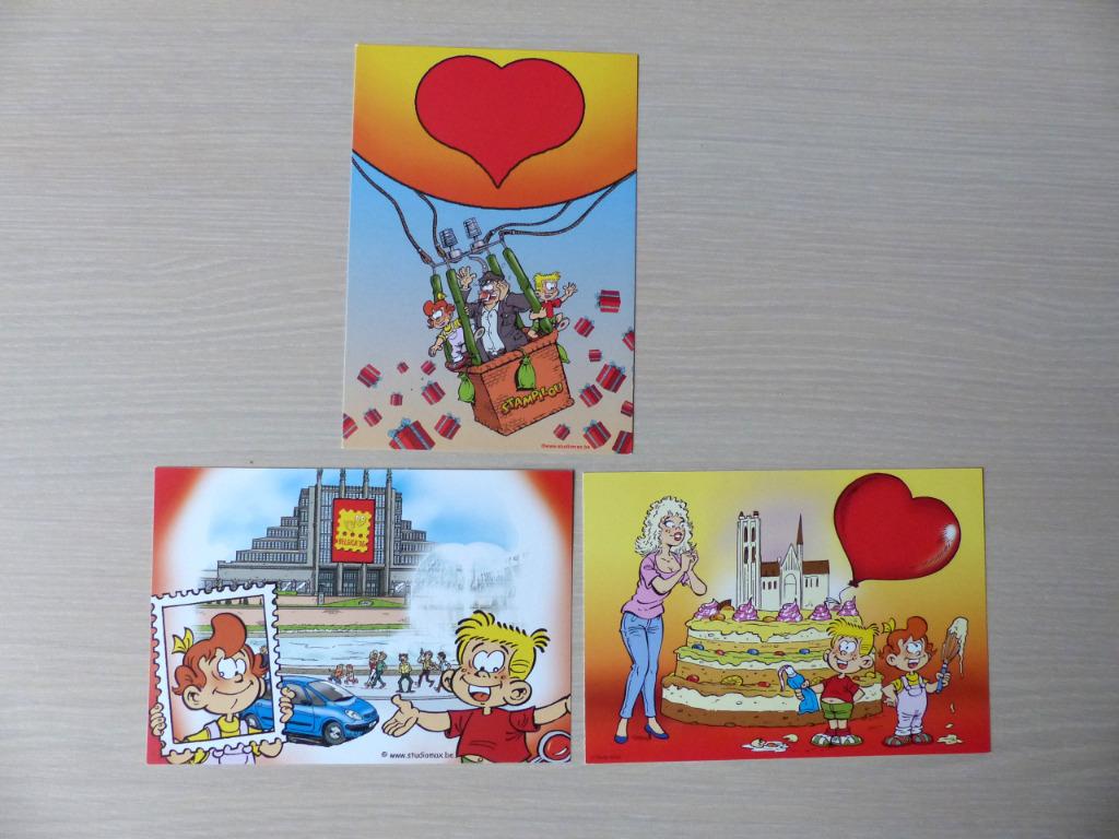 3 cartes Stampilou avec timbre imprimé (Buzin) Avocette 3479, Timbres & Monnaies, Enlèvement ou Envoi