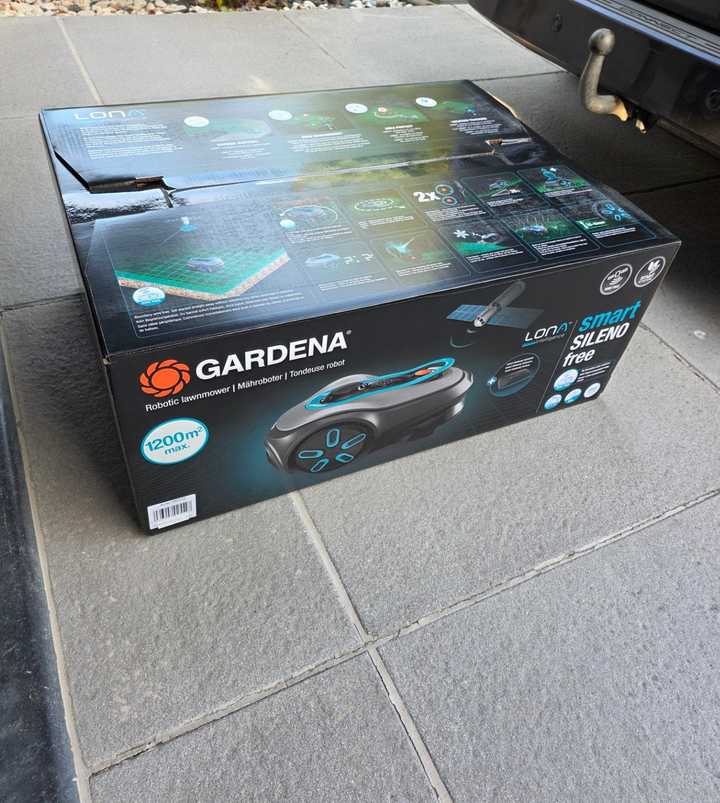 Robot Tondeuse Gardena sans fil, Neuf, 20 à 25 cm, Enlèvement, Avec capteur de pluie