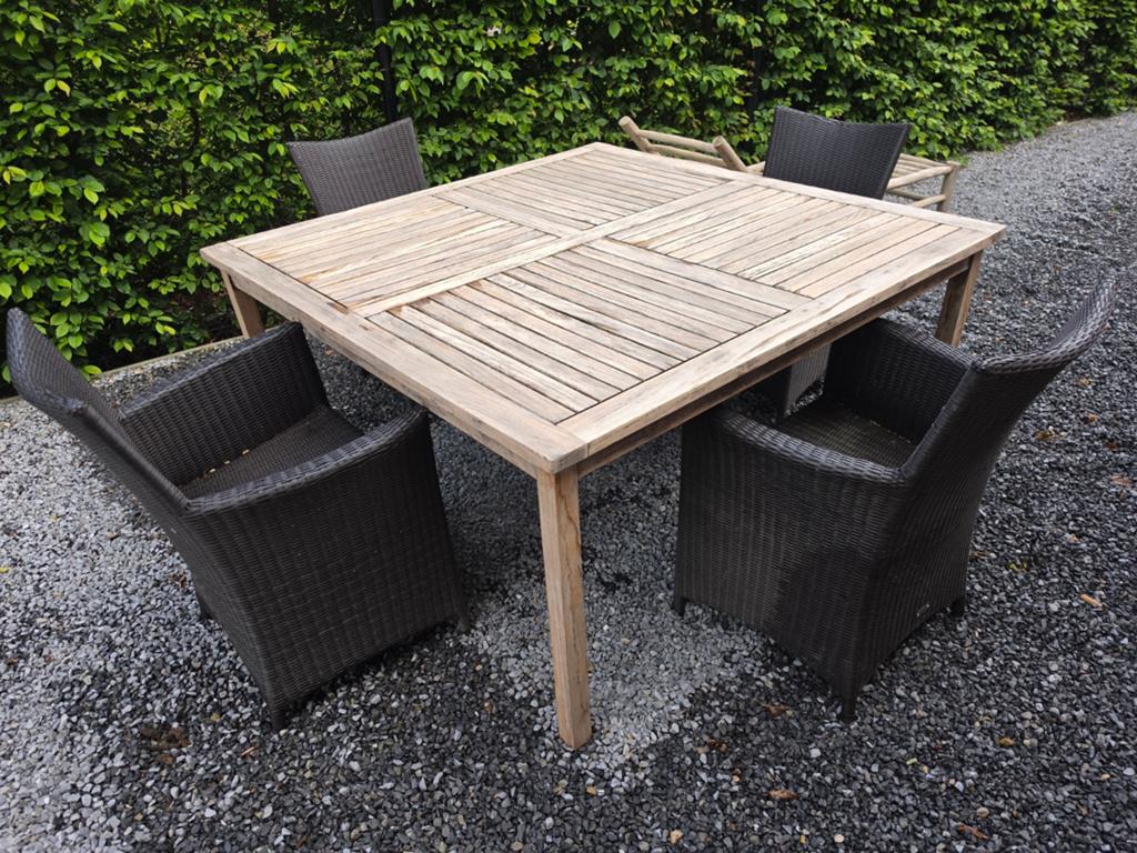 Tuinset 4 personen, Chaise, Salons de jardin, Comme neuf, Enlèvement