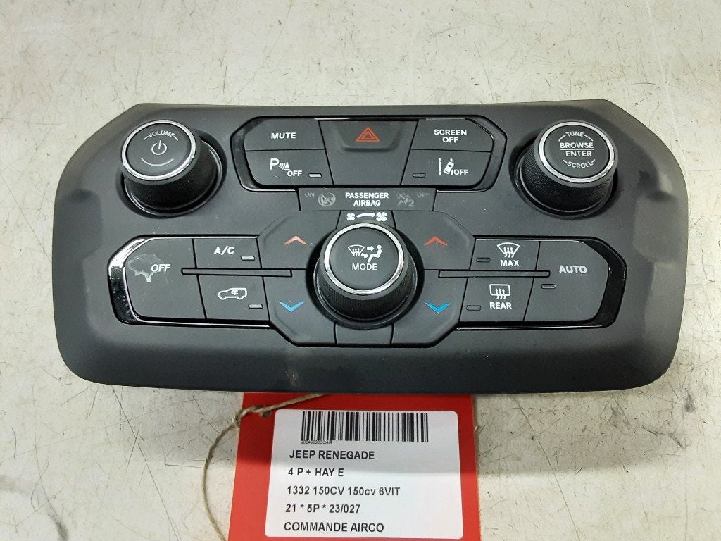 BEDIENINGSPANEEL AIRCO Jeep Renegade (BU) (07356941360), Webaccessibility@stellantis.com, Gebruikt, Stellantis N.V., Taurusavenue 1
2132 LS  Hoofddorp, NL