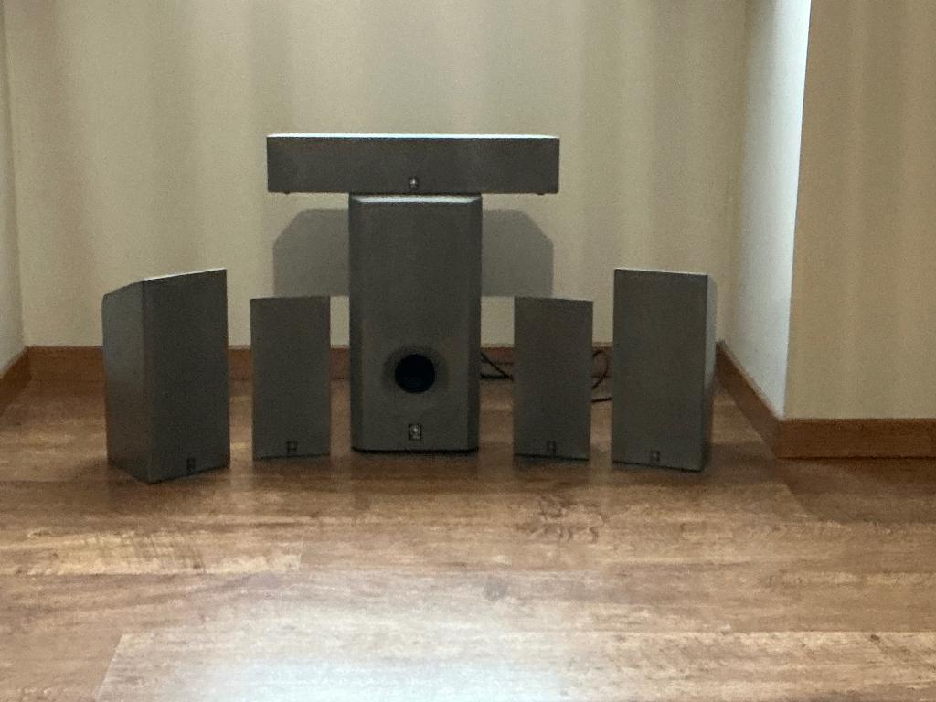 Yamaha ns-p320 silver 5.1 Home cinema luidsprekerset, Gebruikt, 70 watt of meer, 5.1-systeem, Overige spelers