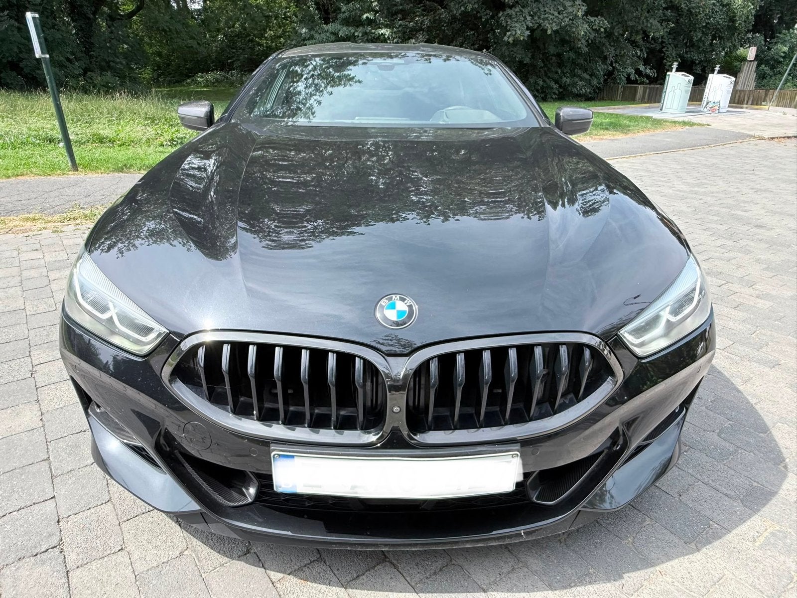 BMW M850 i M packet sport Swarovski 34710 eur netto, Auto's, Automaat, Zwart, Leder, Bedrijf