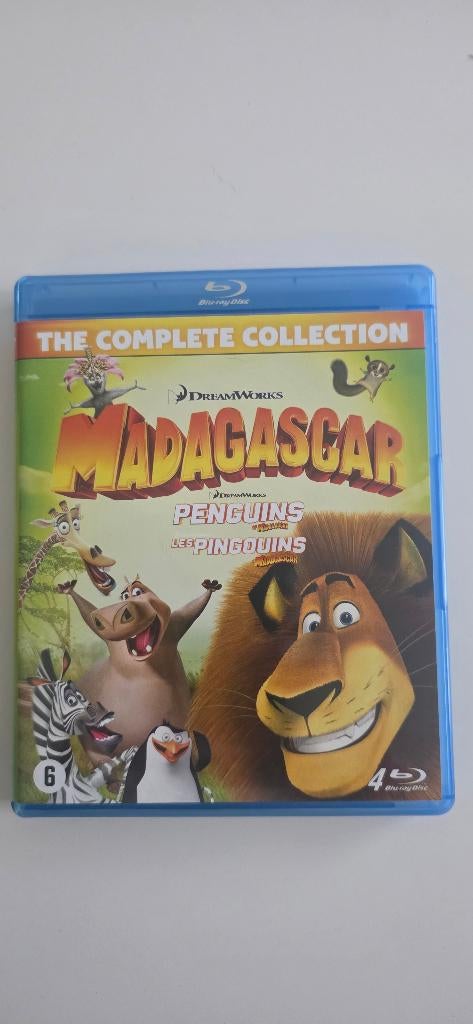 BR - Madagascar Complete collection 4 films, Cd's en Dvd's, Blu-ray, Ophalen of Verzenden, Zo goed als nieuw, Kinderen en Jeugd