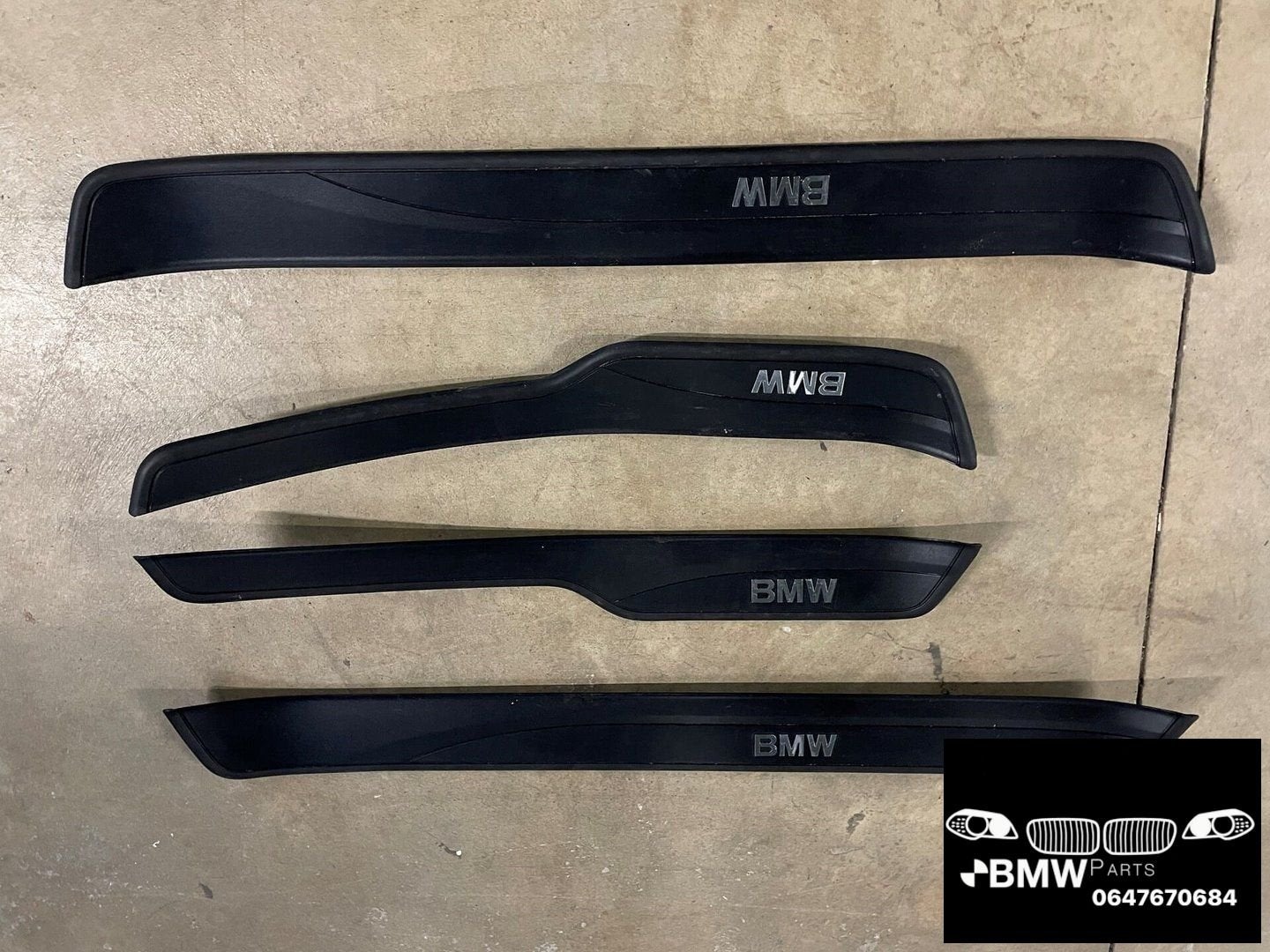 Set instaplijsten Bmw 3-Serie E90 E91 zwart, Auto-onderdelen, Carrosserie, BMW, Gebruikt, Ophalen of Verzenden
