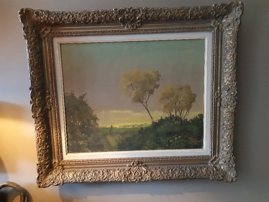 Joannes Cyrillus Poep, artiste d'AALSTER, Enlèvement ou Envoi, Peinture à l'huile, Paysage, Encadré