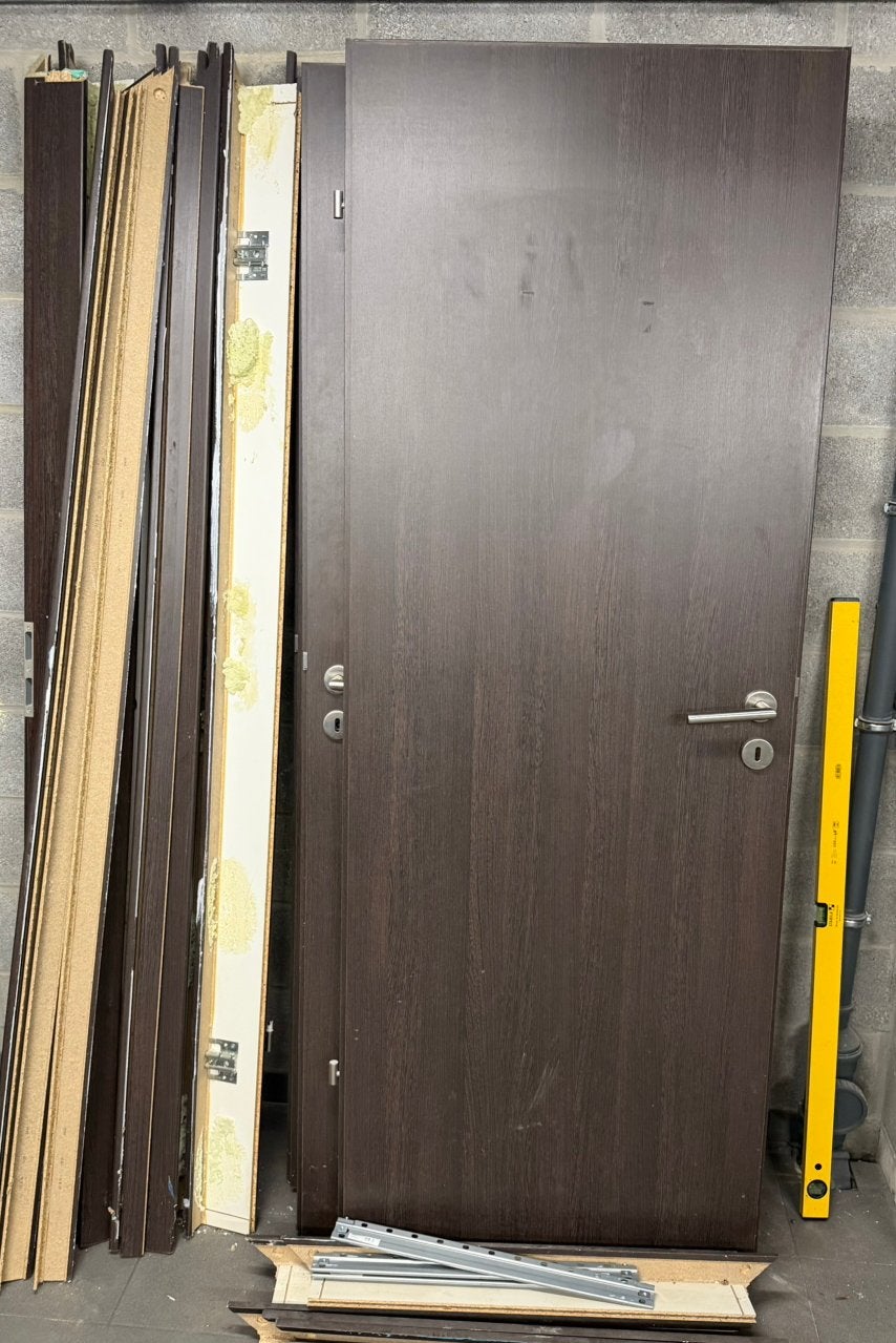 Lot de 4 portes + chambranles, Bricolage & Construction, Enlèvement, Utilisé