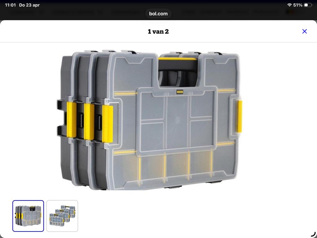 Stanley bakjes, Doe-het-zelf en Bouw, Ophalen, Zo goed als nieuw