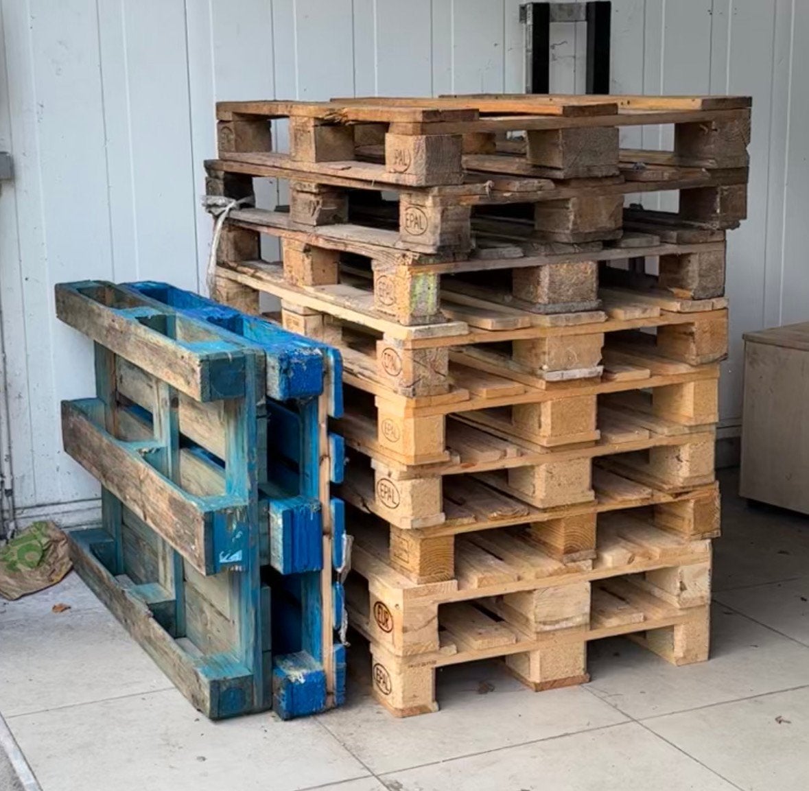 Europallets, Ophalen, Gebruikt, Pallet