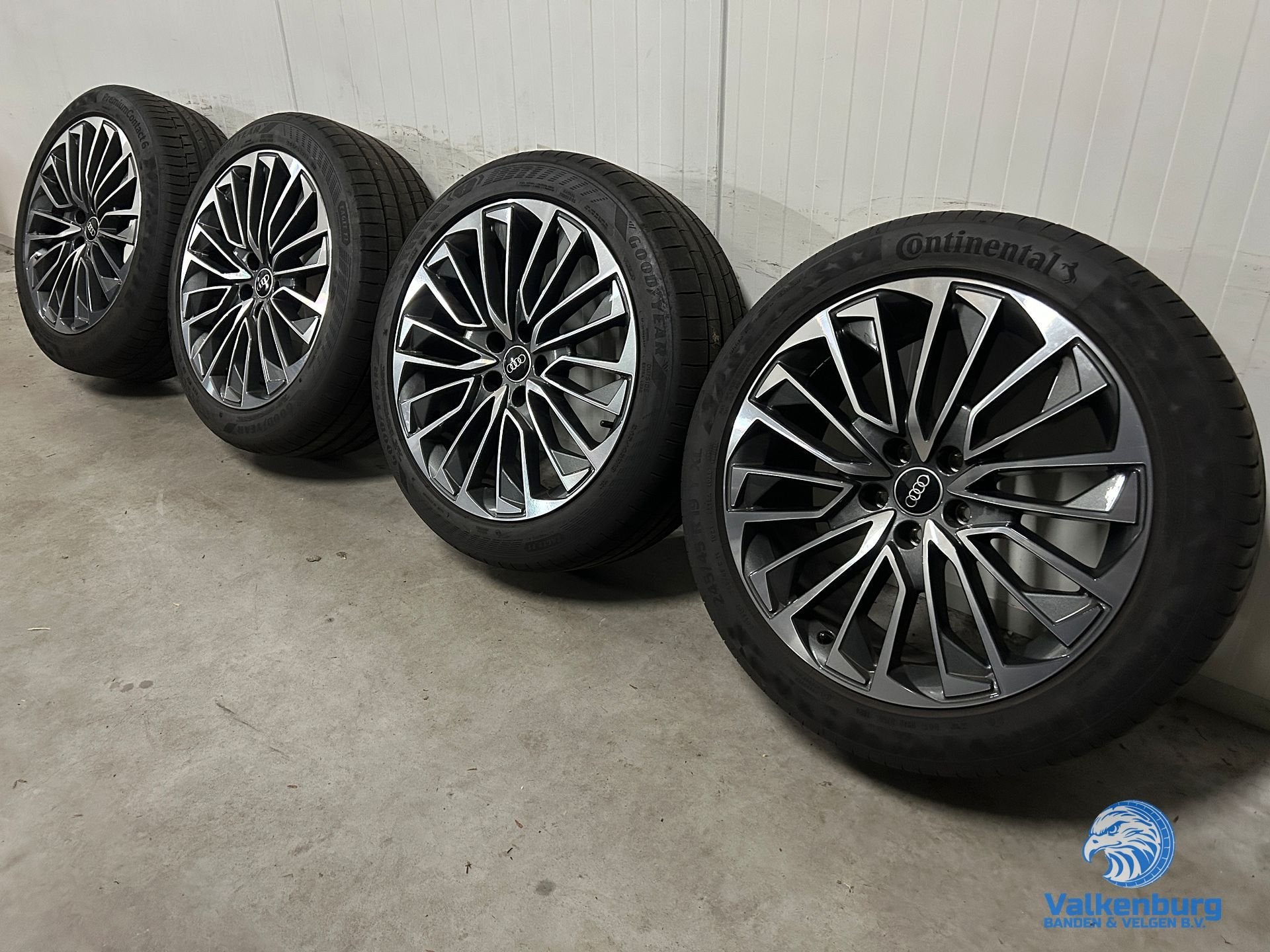 7-8mm! Originele Audi A6 S6 C8 4K S-Line 19 inch velgen 5x11, Auto-onderdelen, Banden en Velgen, 19 inch, -, -, Banden en Velgen