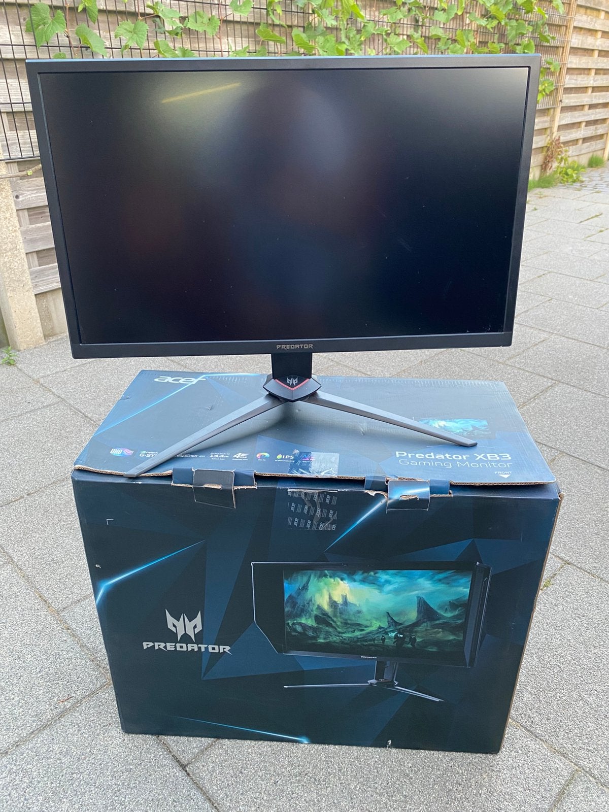 Acer Predator XB273K 4K 144Hz G-Sync Gaming Monitor, Ophalen, Zo goed als nieuw, Gaming