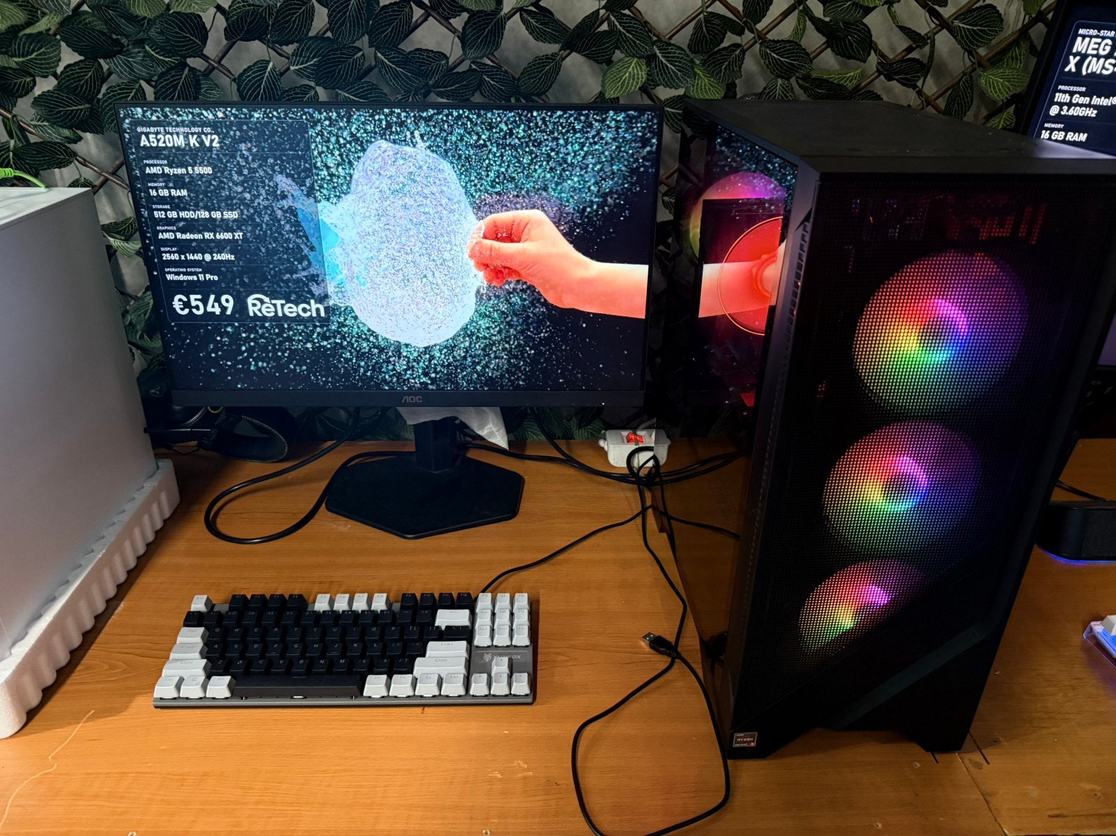 Gaming pc Ryzen 5 5500 + RX 6600 XT, Computers en Software, Ophalen, Zo goed als nieuw, Gaming, HDD