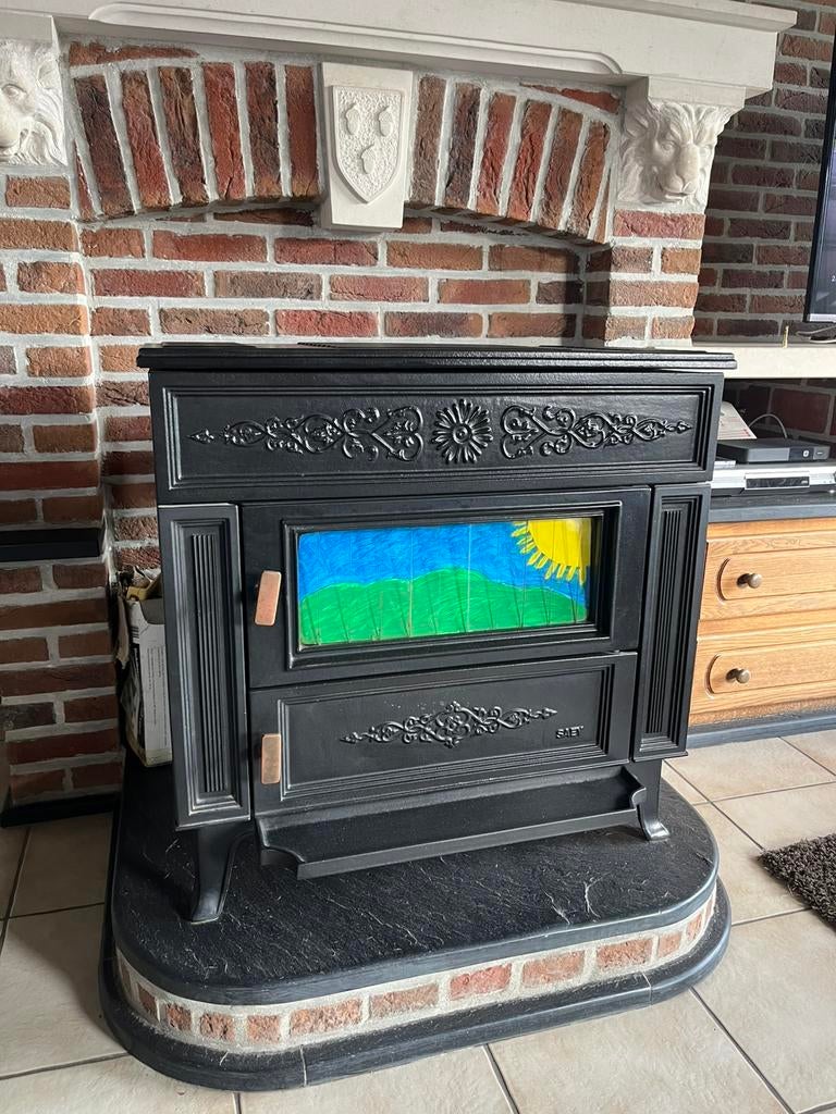 Kolenkachel, Huis en Inrichting, Ophalen, Gebruikt, Overige brandstoffen, Vrijstaand