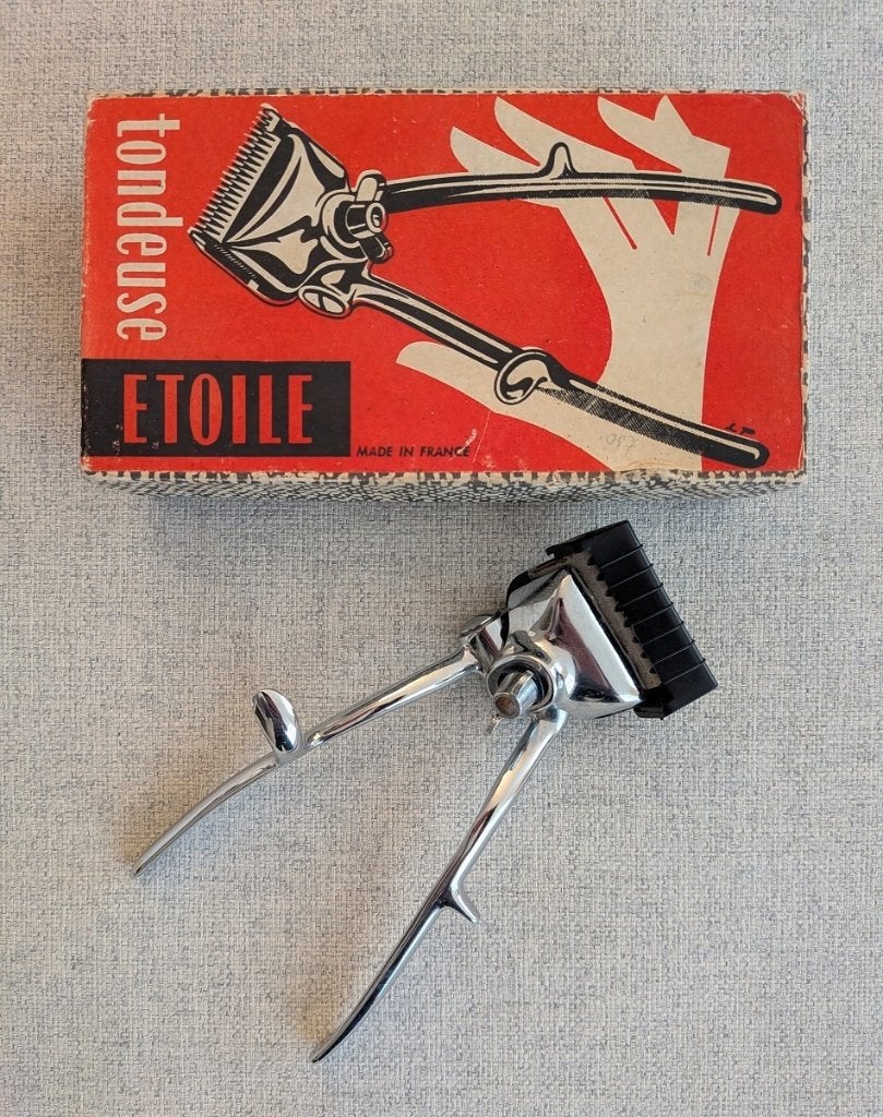 Vintage Etoile tondeuse in originele doos, Handtassen en Accessoires, Uiterlijk | Haarverzorging, Verzenden, Tondeuse