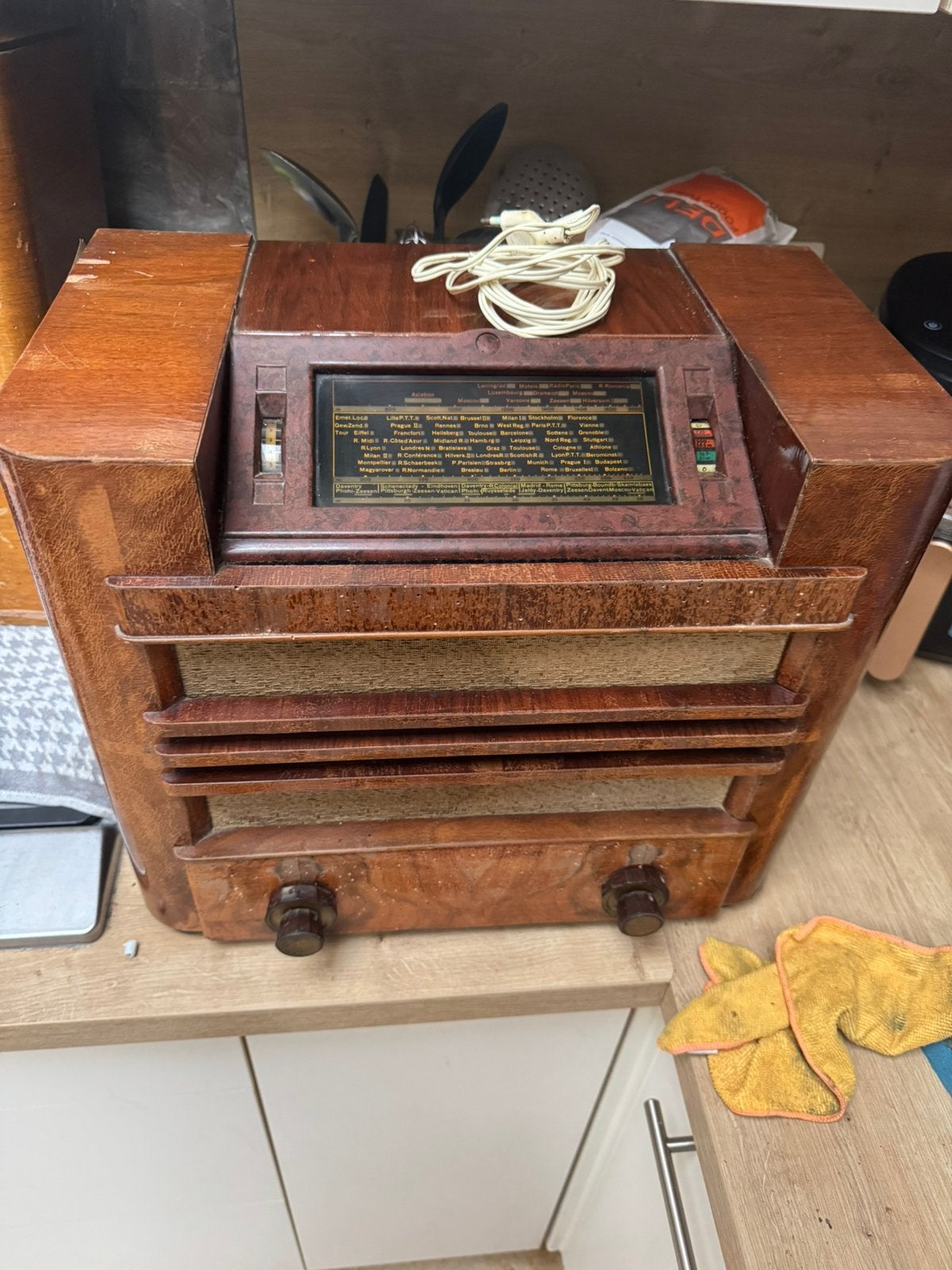 4 x vintage radios, Ophalen, Gebruikt, Wereldontvanger