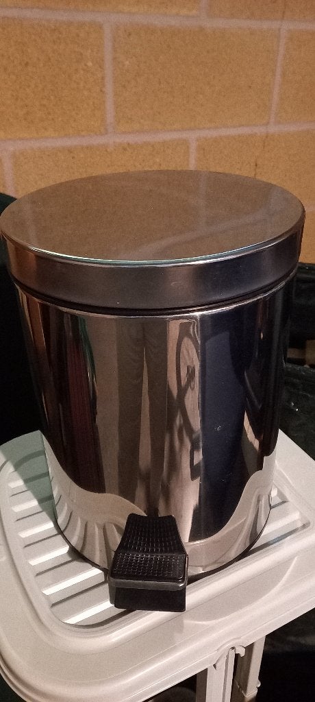 Vuilbakje, Ophalen, Zo goed als nieuw, Inox