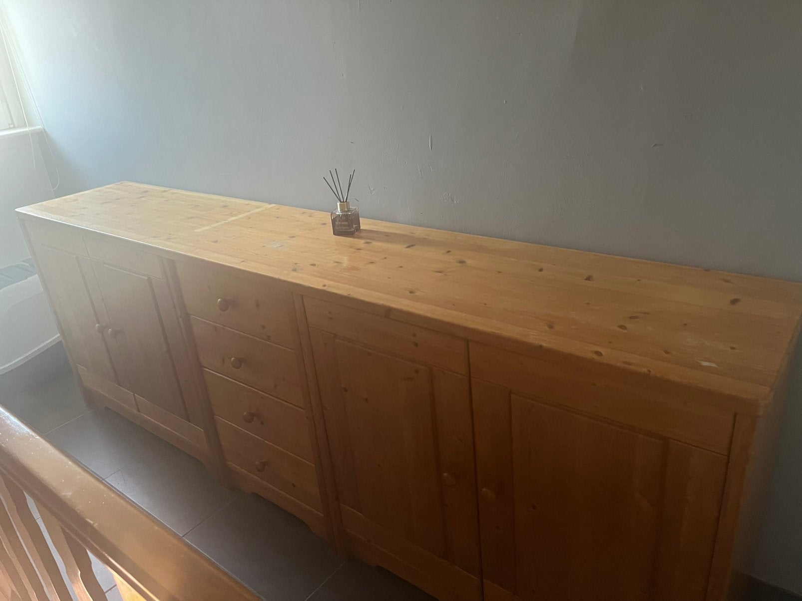 Grenen kast, Ophalen, Gebruikt