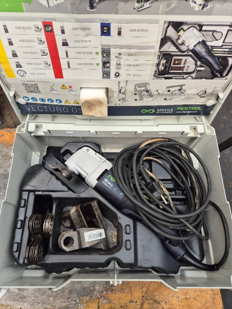 ✅  Festool Vecturo Os 400 E avec 31 lames, Bricolage & Construction, Enlèvement, Comme neuf, Outil multifonction, Festool