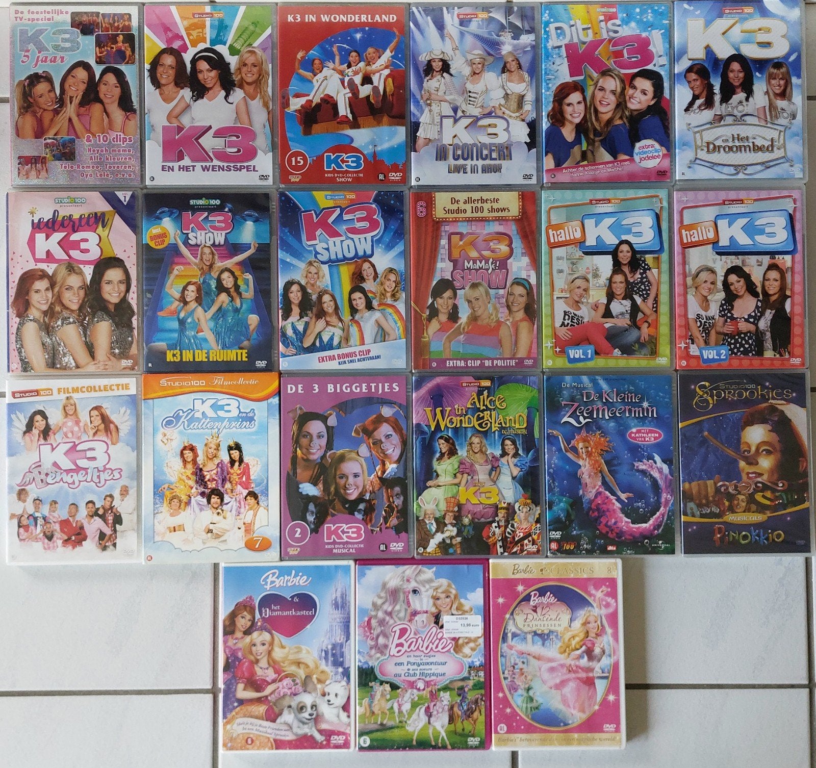 Dvd's K3 Barbie, CD & DVD, Enlèvement ou Envoi, Spectacle