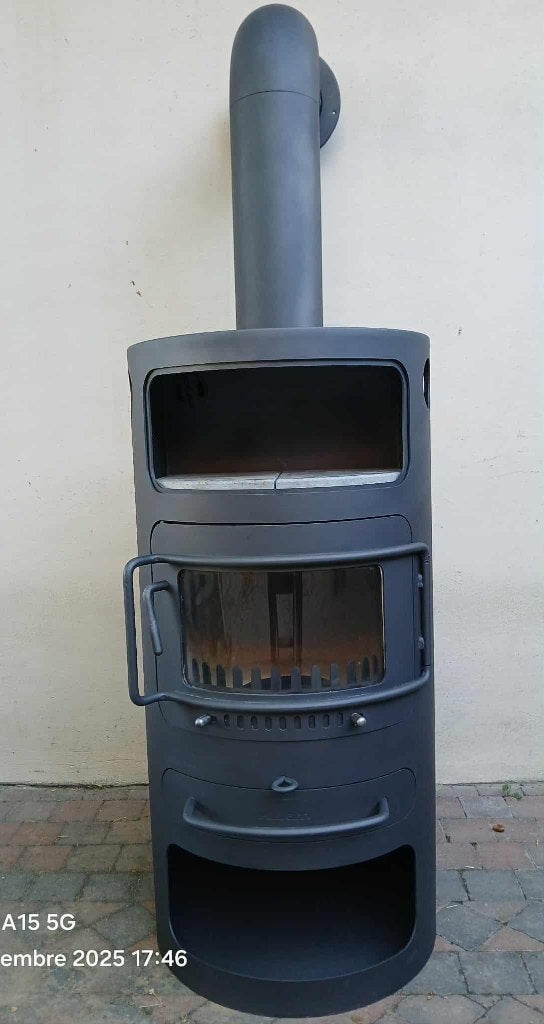 Poêle bois HWAM Classic 6H 10 KW, Moins de 60 cm, Enlèvement, 80 cm ou plus, Poêle