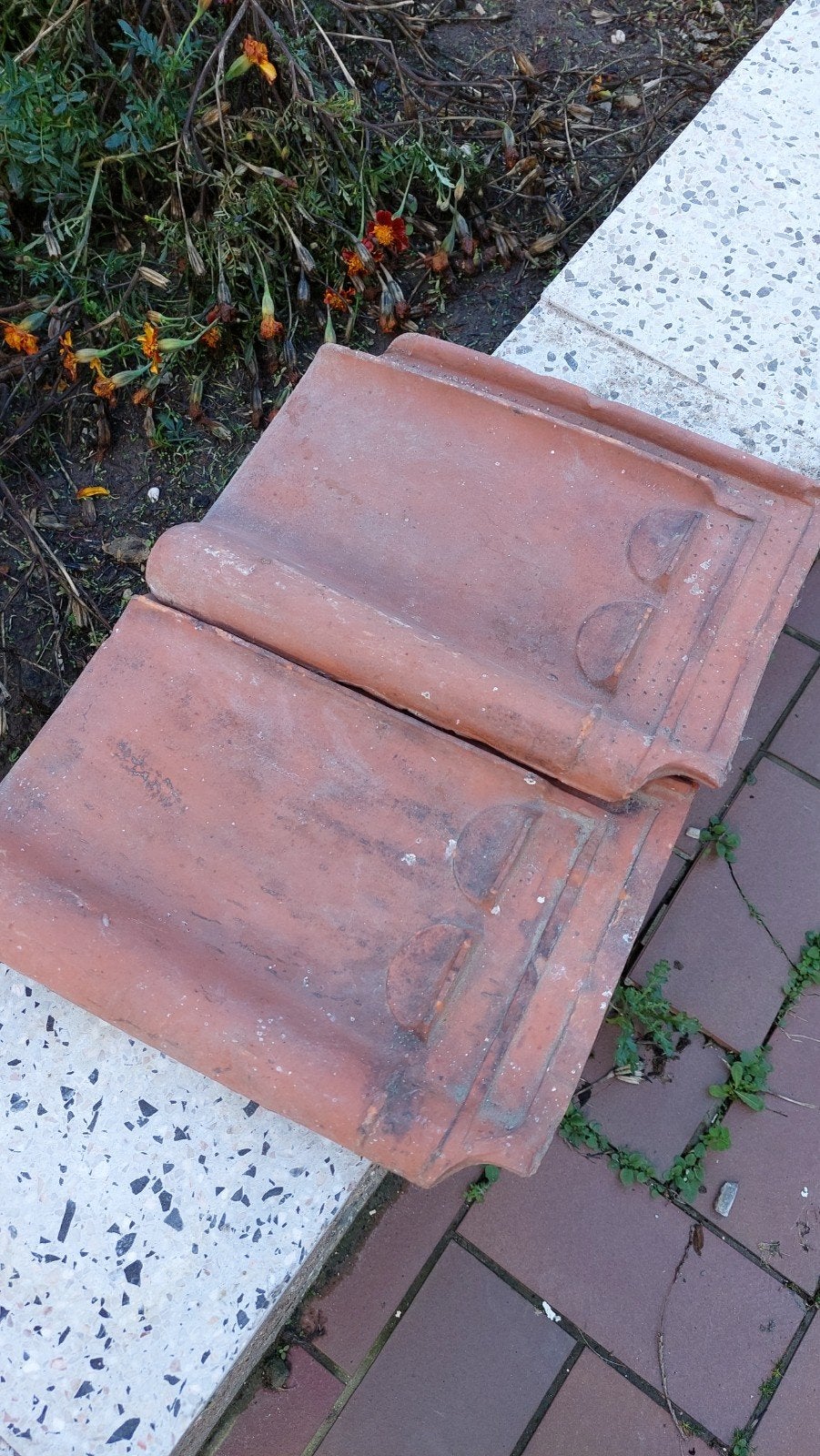 11 dakpannen 'Sterreberg Courtrai', Doe-het-zelf en Bouw, Ophalen, Gebruikt, Steen of Klei, Minder dan 5 m²