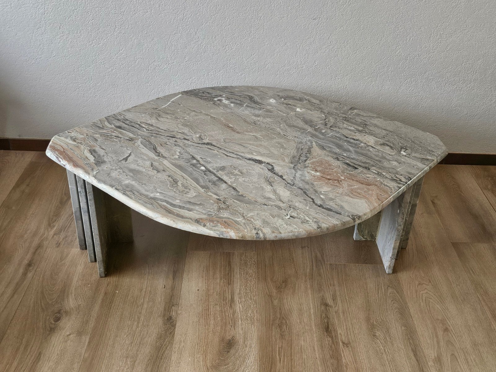 Italiaans marmer salontafel jaren 80, Huis en Inrichting, Tafels | Salontafels, Ophalen