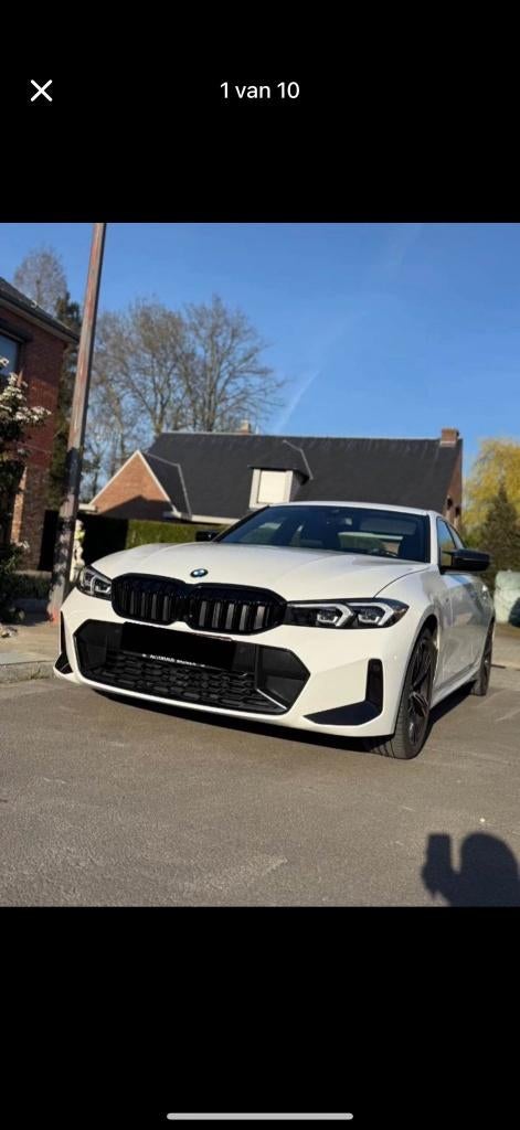 BMW 318IA M pakket 2024, Auto's, Automaat, Achterwielaandrijving, 4 cilinders, Wit