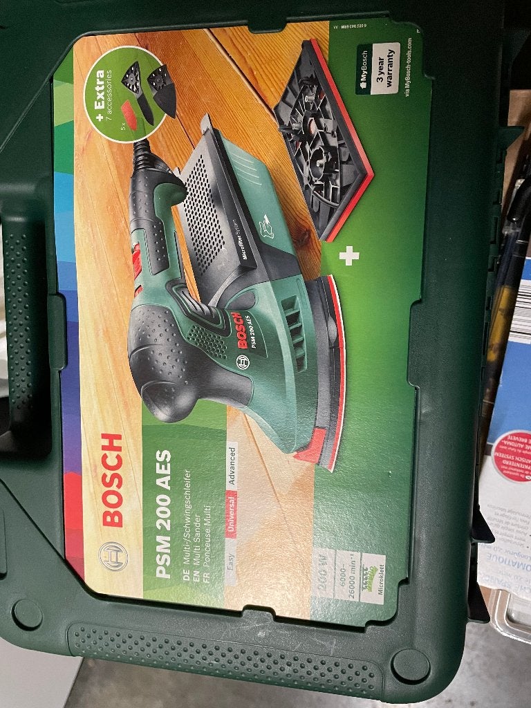 Bosch schuurmachine, Doe-het-zelf en Bouw, Ophalen, Nieuw