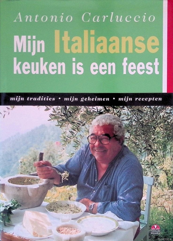 Mijn italiaanse keuken is een feest Antonio Carluccio, Ophalen of Verzenden, Zo goed als nieuw