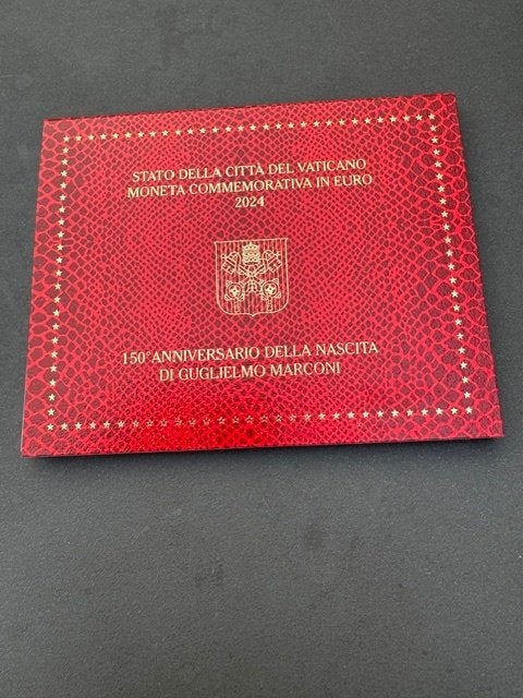 Vaticaan 2024 Marconi, Ophalen of Verzenden, 2 euro, Losse munt