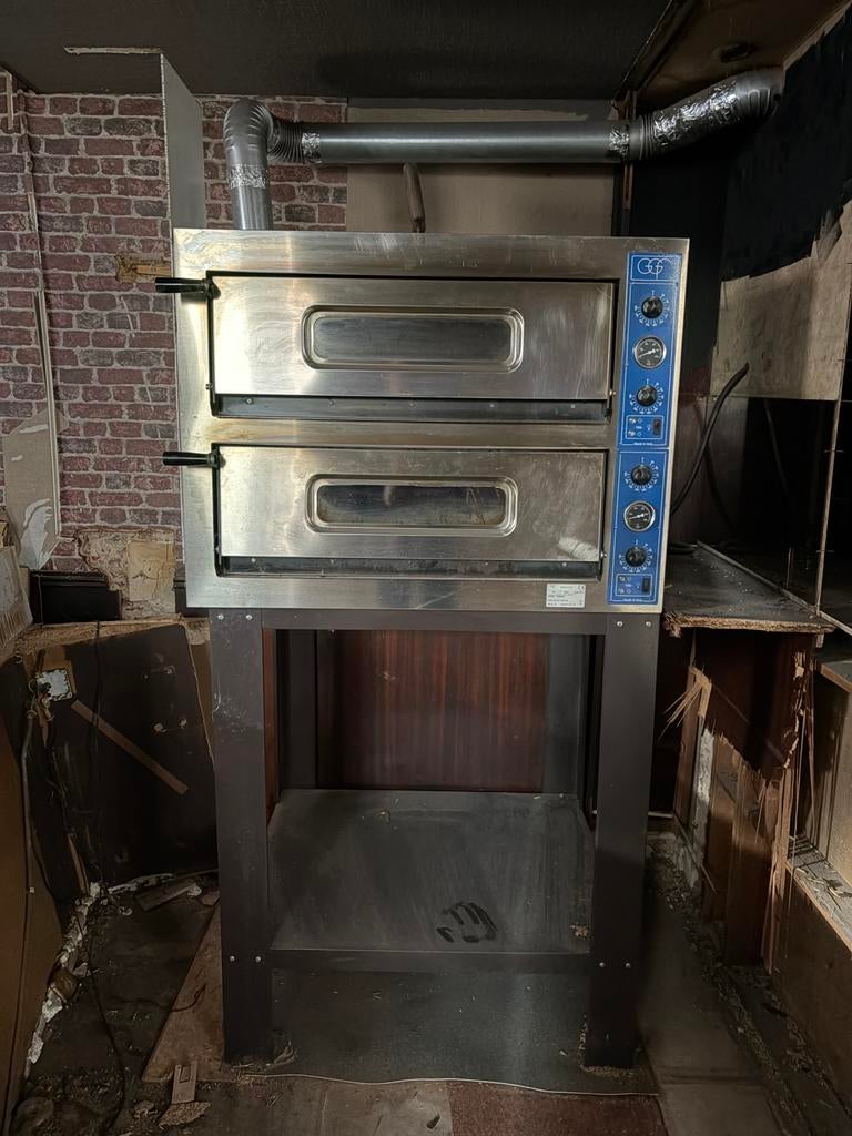 Four à pizza professionnel - GGF Twin Deck, Electroménager, Enlèvement, Utilisé, Air chaud, 60 cm ou plus